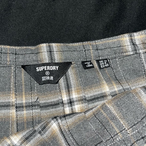 SUPERDRY Check Mini Skirt. Size 8! Never been worn. - Picture 4 of 5